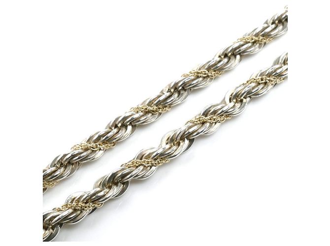 Collana Twist Tiffany & Co. in argento e oro giallo 14K - vista 3