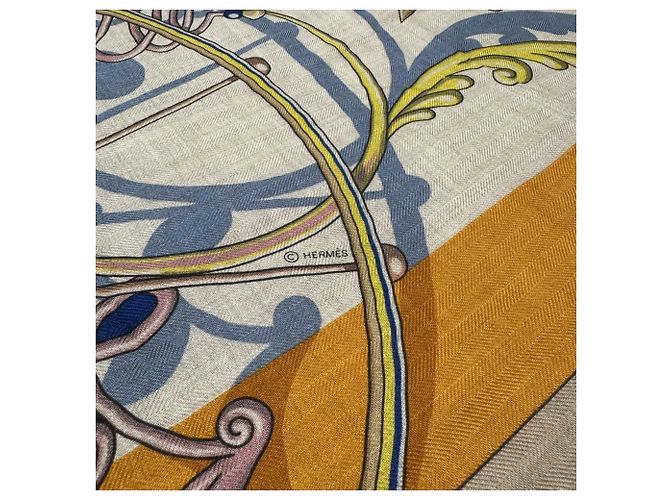 Hermès Hermes Carre Geant 140 Voitures en Equilibre Schal Mehrfarben - Ansicht 6