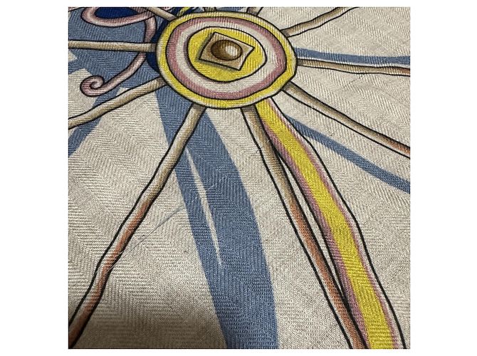 Hermès Hermes Carre Geant 140 Voitures en Equilibre Schal Mehrfarben - Ansicht 9