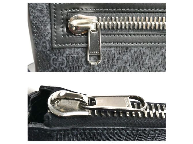Borsa a tracolla Gucci GG Supreme Messenger Marrone Nero - vista 6