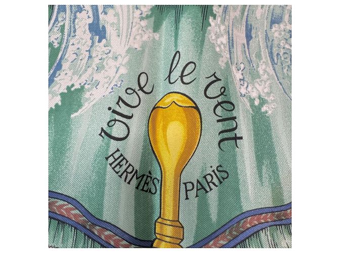 Hermès Foulard Hermes Carre 90 Vive le vent Multicolore - vista 4