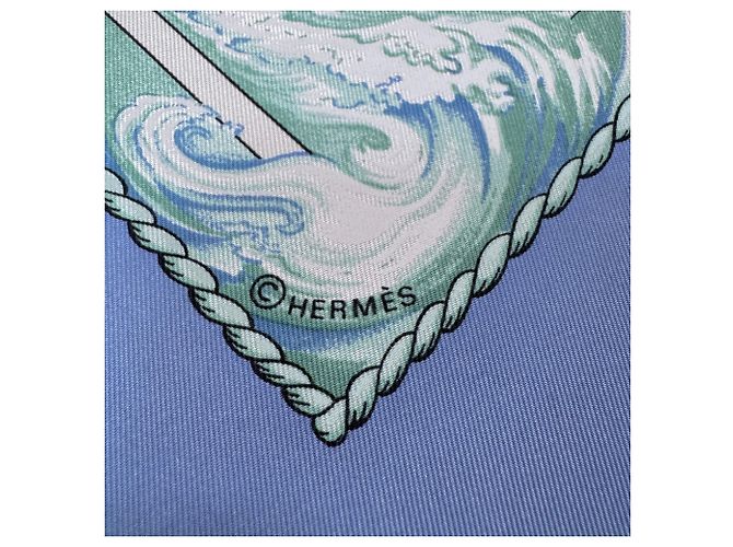 Hermès Foulard Hermes Carre 90 Vive le vent Multicolore - vista 5