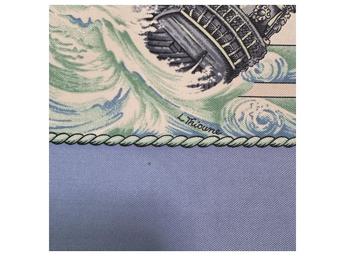 Hermès Foulard Hermes Carre 90 Vive le vent Multicolore - vista 7