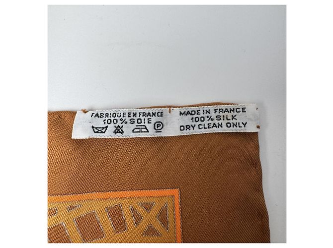 Hermès Foulard Hermes Carre 90 LES BALLETS RUSSES Multicolore Arancione - vista 6