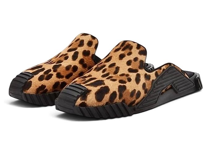 Mules Dolce & Gabbana con stampa leopardata Nero Stampa leopardo - vista 2