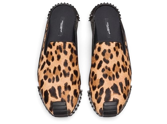 Mules Dolce & Gabbana con stampa leopardata Nero Stampa leopardo - vista 4