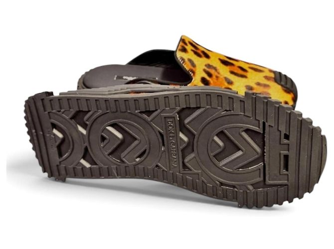 Mules Dolce & Gabbana con stampa leopardata Nero Stampa leopardo - vista 9
