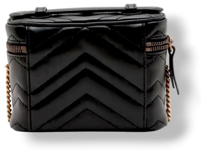 Borsa a mano Gucci Marmont Vanity Mini Nera Nero - vista 12