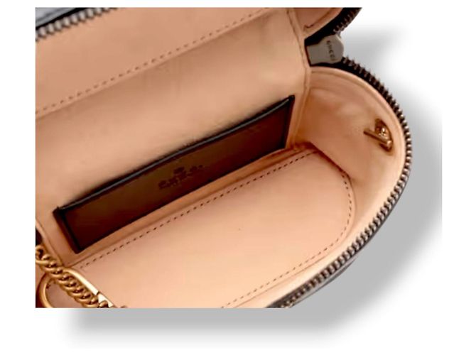 Borsa a mano Gucci Marmont Vanity Mini Nera Nero - vista 14