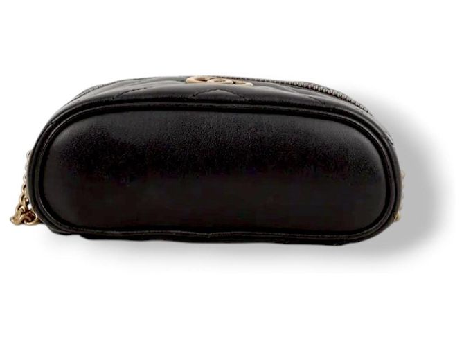 Borsa a mano Gucci Marmont Vanity Mini Nera Nero - vista 18