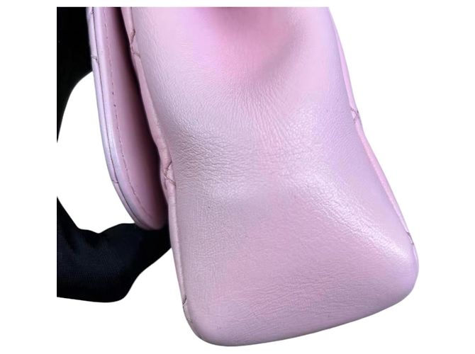Mademoiselle Chanel Classic Flap Bag Small Rosa aus Lammleder Pink - Ansicht 20
