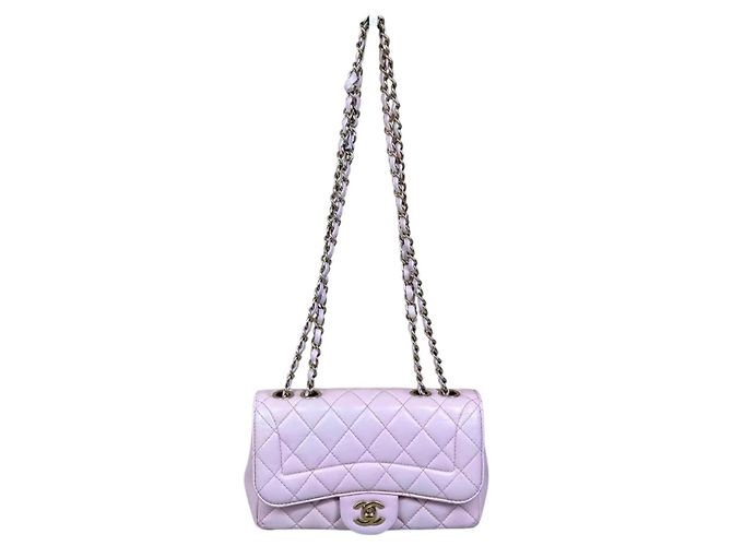 Mademoiselle Chanel Classic Flap Bag Small Rosa aus Lammleder Pink - Ansicht 4