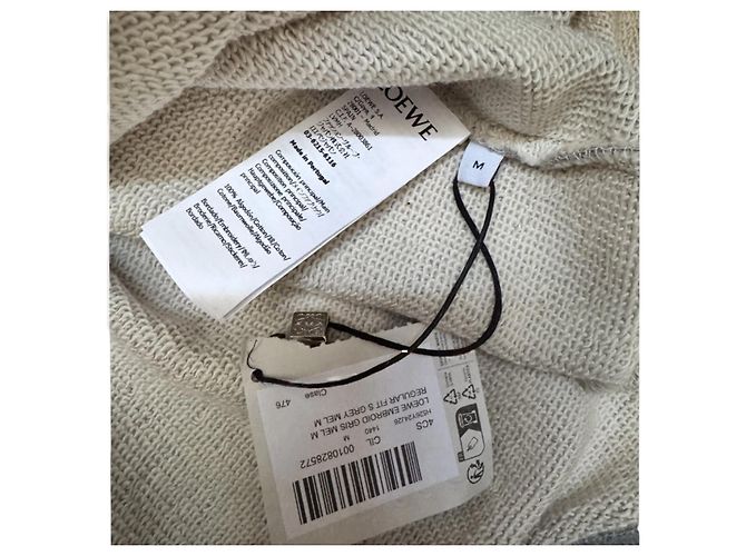 LOEWE grauer Baumwoll-Sweatshirt mit gesticktem Logo Blau - Ansicht 7