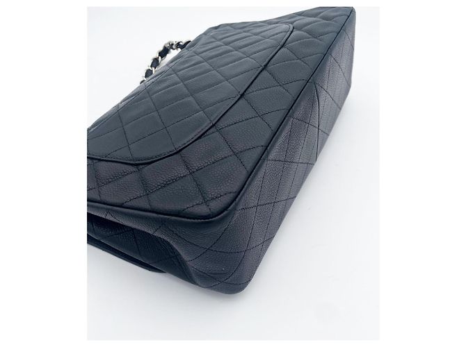 Timeless Bolso Chanel medium flap clásico en piel caviar negra Negro - vista 10
