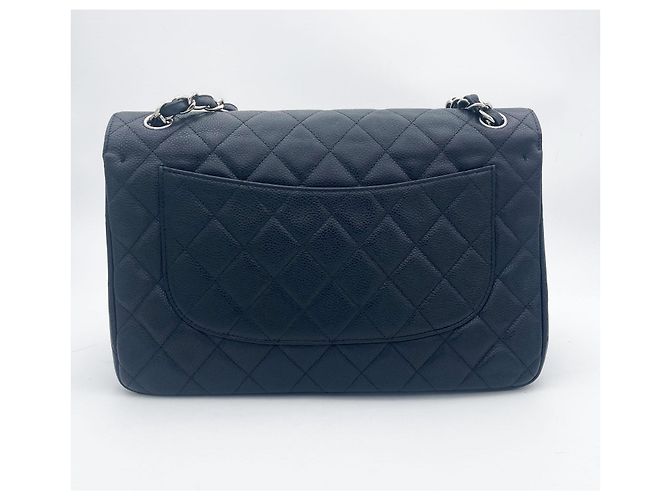 Timeless Bolso Chanel medium flap clásico en piel caviar negra Negro - vista 7