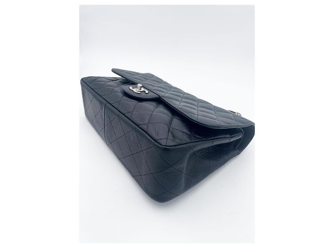 Timeless Bolso Chanel medium flap clásico en piel caviar negra Negro - vista 9