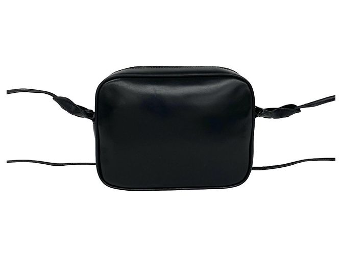 Mini borsa a tracolla in pelle Gucci Old GG Logo Hardware Nero - vista 3