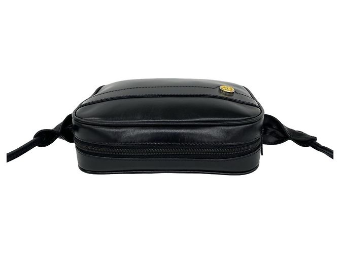 Mini borsa a tracolla in pelle Gucci Old GG Logo Hardware Nero - vista 4