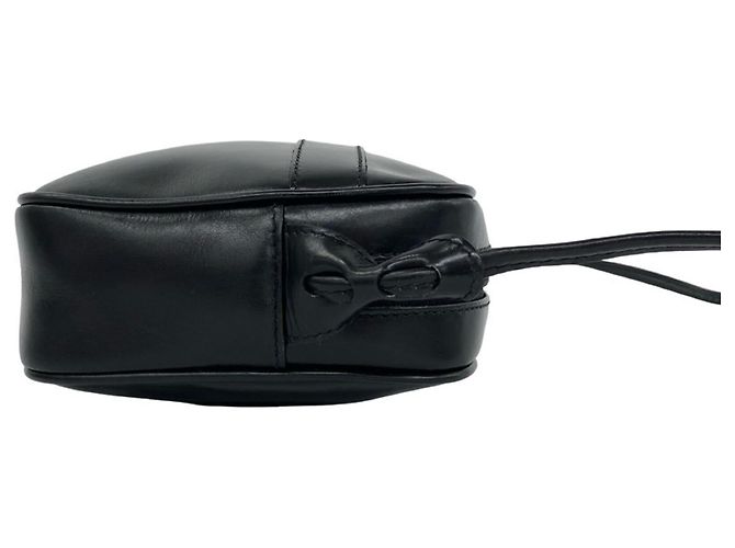 Mini borsa a tracolla in pelle Gucci Old GG Logo Hardware Nero - vista 6
