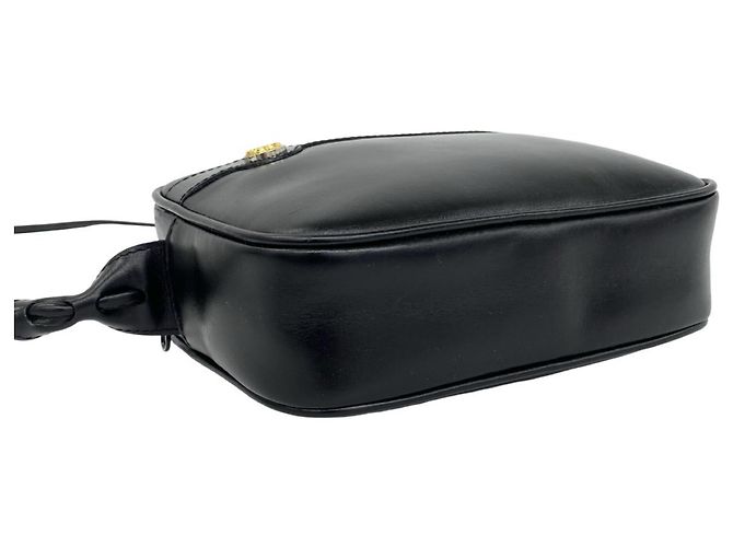 Mini borsa a tracolla in pelle Gucci Old GG Logo Hardware Nero - vista 7