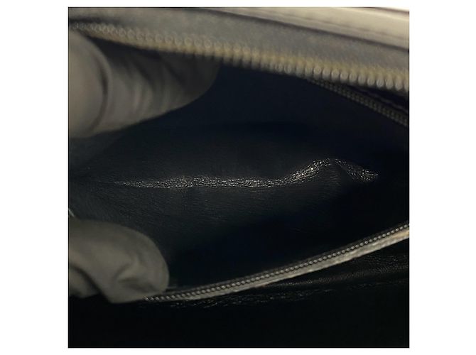 Mini borsa a tracolla in pelle Gucci Old GG Logo Hardware Nero - vista 9
