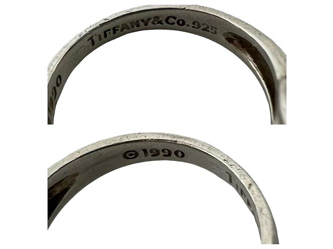 Tiffany & Co. Signature Cross Band Ring Silber - Ansicht 3