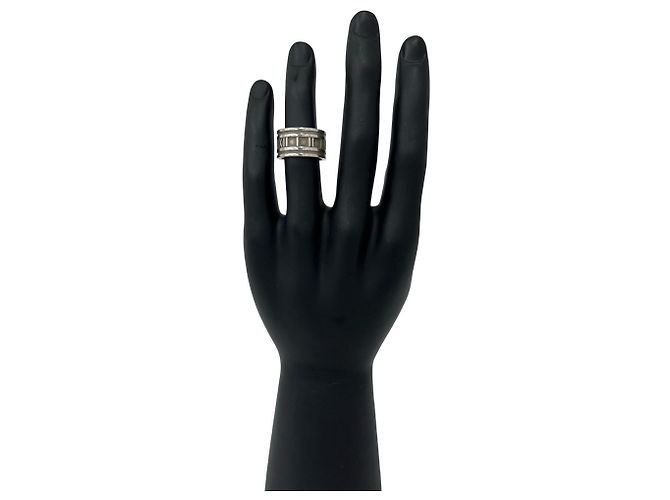 Tiffany & Co Anello Tiffany Atlas Wide Band Argento - vista 2