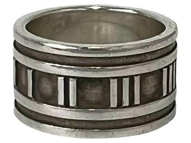 Tiffany & Co Anello Tiffany Atlas Wide Band Argento - vista 4