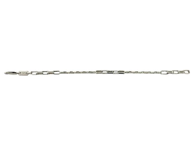 Bracciale a catena quadrata vintage GUCCI Argento - vista 5