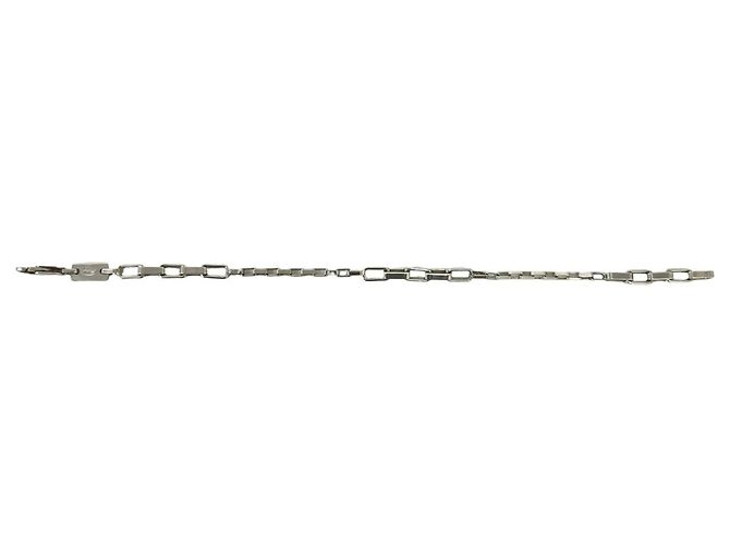 Bracciale a catena quadrata vintage GUCCI Argento - vista 6