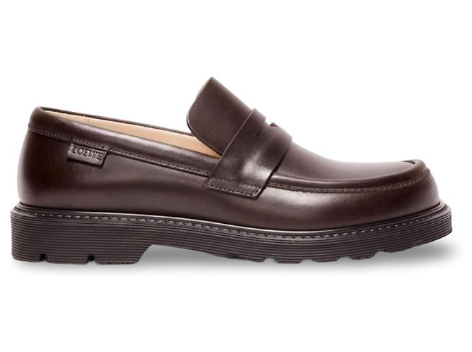 Mocassini in pelle Loewe Marrone scuro - vista 2
