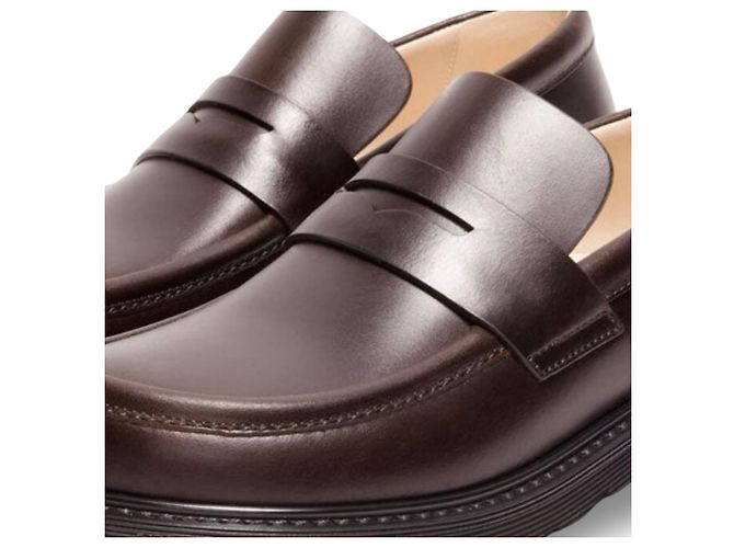 Mocassini Loewe in pelle marrone Marrone scuro - vista 10