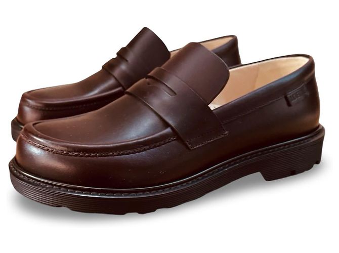 Mocassini Loewe in pelle marrone Marrone scuro - vista 11