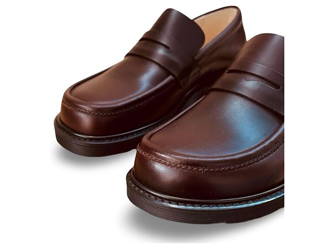 Mocassini Loewe in pelle marrone Marrone scuro - vista 13