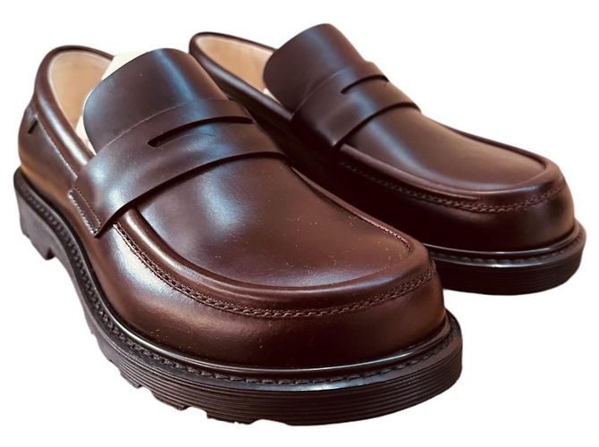 Mocassini Loewe in pelle marrone Marrone scuro - vista 19
