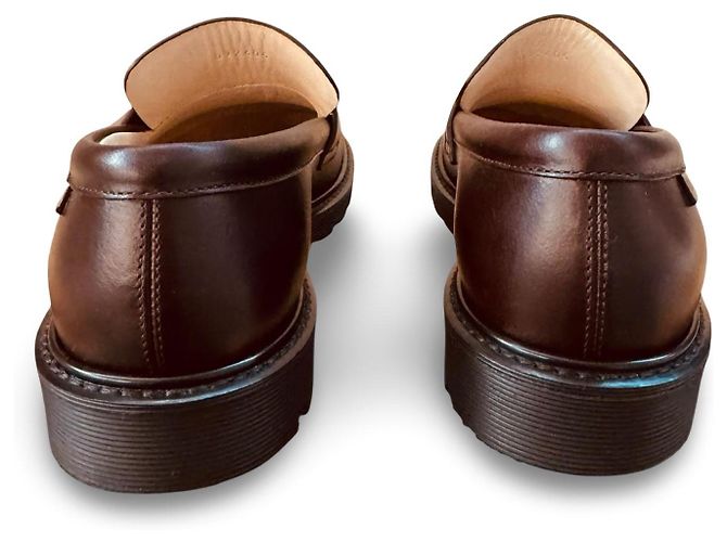 Mocassini Loewe in pelle marrone Marrone scuro - vista 5