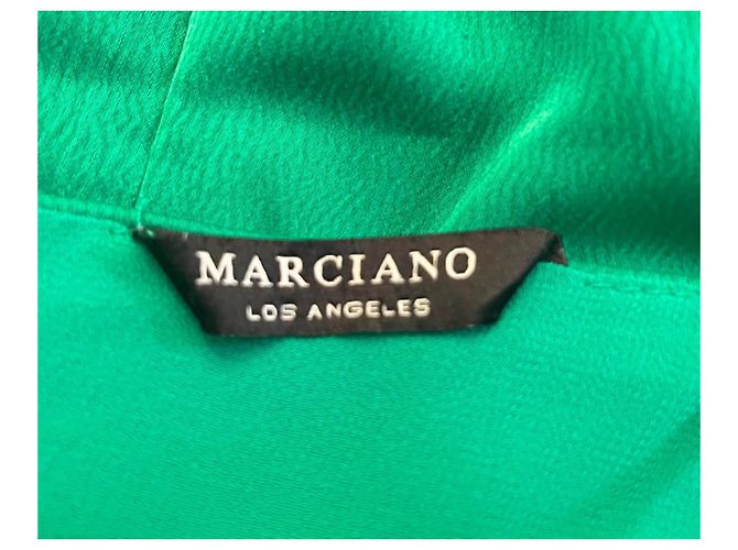 Prachtvolles smaragdgrünes MARCIANO Maxikleid mit Rüschen - Ansicht 11