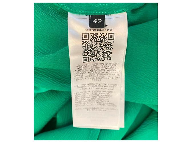 Prachtvolles smaragdgrünes MARCIANO Maxikleid mit Rüschen - Ansicht 15
