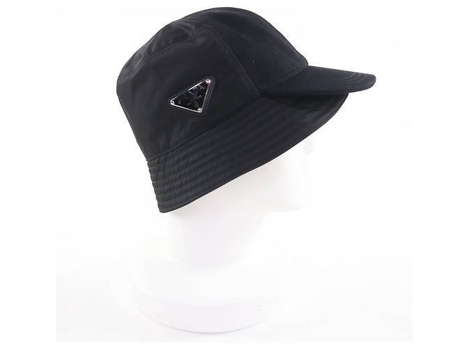 Sombrero Bucket Prada Re-Nylon Negro - vista 5