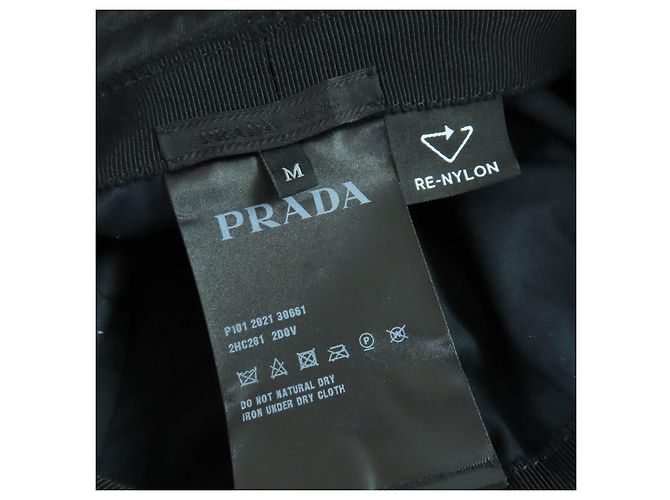 Sombrero Bucket Prada Re-Nylon Negro - vista 8