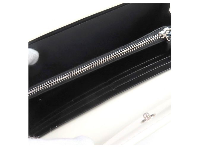 Cartera larga de piel Jil Sander Blanco roto - vista 6