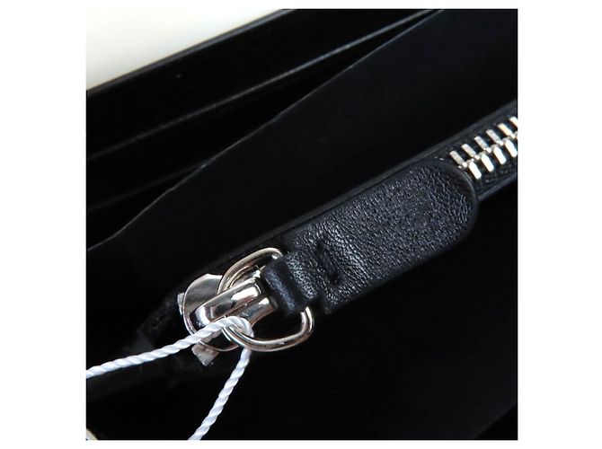 Cartera larga de piel Jil Sander Blanco roto - vista 9