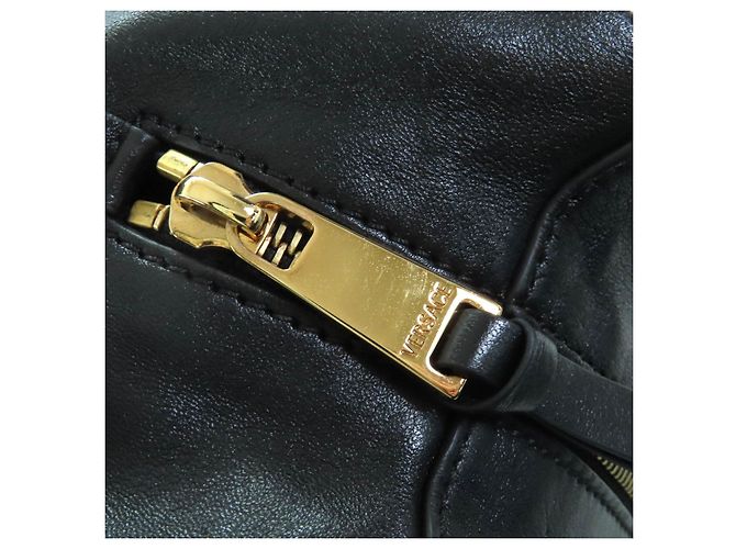 Borsa Versace in pelle Nappa Nero - vista 10