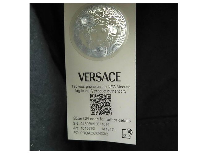 Borsa Versace in pelle Nappa Nero - vista 14