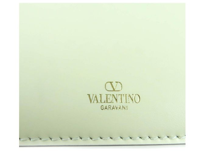 Borsa a tracolla in pelle Valentino Garavani Beige Crudo - vista 11
