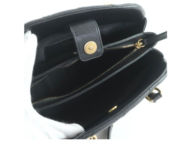 Borsa 2way Chanel Matelasse COCO Mark Caviar Nero - vista 10