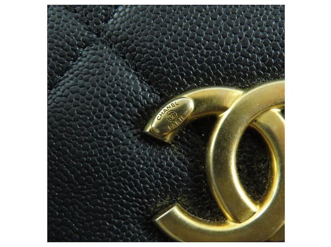 Borsa 2way Chanel Matelasse COCO Mark Caviar Nero - vista 14