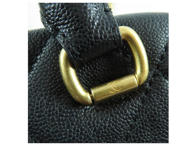 Borsa 2way Chanel Matelasse COCO Mark Caviar Nero - vista 15