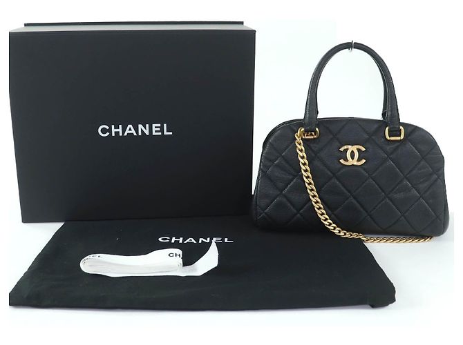 Borsa 2way Chanel Matelasse COCO Mark Caviar Nero - vista 2