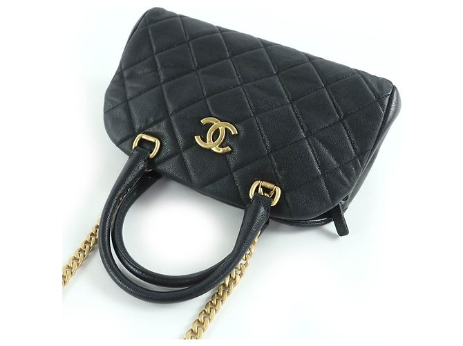 Borsa 2way Chanel Matelasse COCO Mark Caviar Nero - vista 7